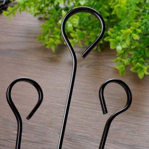 Szpikulce do szaszłyków stalowe czarne 31,5 cm 8 szt.