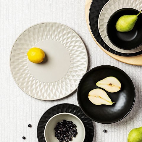 Talerz ceramiczny szary deserowy płytki SOHO CLASSIC 20 cm