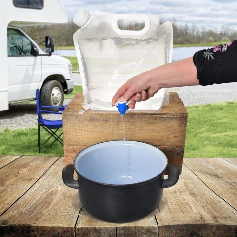 Zbiornika na wodę z kranikiem składany 4,8 l