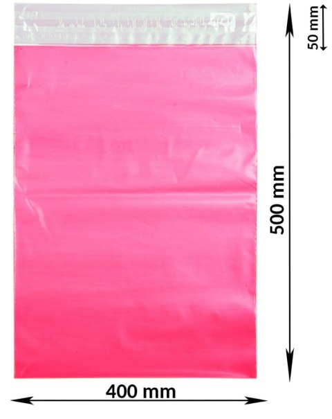 Foliopaki Kurierskie Różowe B3 400x500mm - 500 szt.
