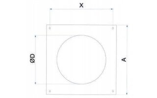 ŁĄCZNIK KANAŁU OKRĄGŁEGO Z ZAWOREM ZWROTNYM I KOŁNIERZ 100MM