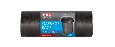 Worki Na Śmieci PRO 45x54 Czarne HD 35L 30 szt.