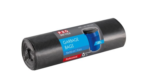 Worki Na Śmieci PRO 70x105 Czarne LD 120L 10 szt.