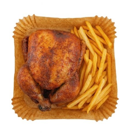 AD 6731 Papierowe wkłady do frytkownicy - 16 cm| 100 szt. | do 240°c | biodegradowalne