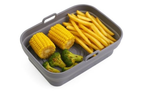 AD 6736 Tacka silikonowa do frytkownicy powietrznej | 19,8 cm x 13,1 cm | wielokrotnego użytku | silikon spożywczy bpa free