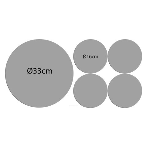 BERTONI EE Zestaw podkładek na stół okrągłych 1+4 - BUKIET