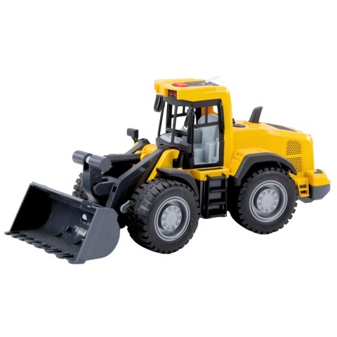Buldożer Koparka Budowlana Światła Dźwięki Ruchoma Łyżka Żółta