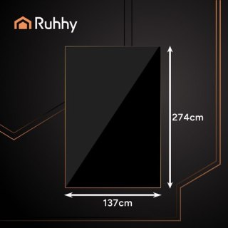 Obrus foliowy dekoracyjny czarny Ruhhy 26569