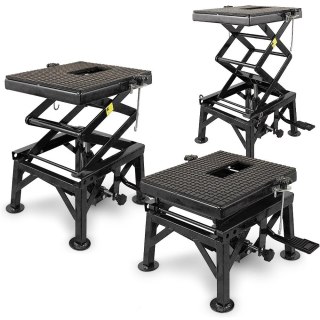 Podnośnik nożycowy Hydrauliczny mobilny Stalowy 135KG do motocykla