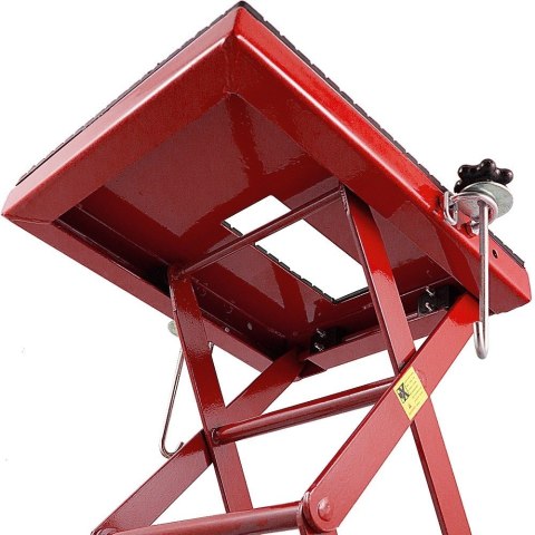 Podnośnik nożycowy Hydrauliczny mobilny Stalowy 135KG do motocykla