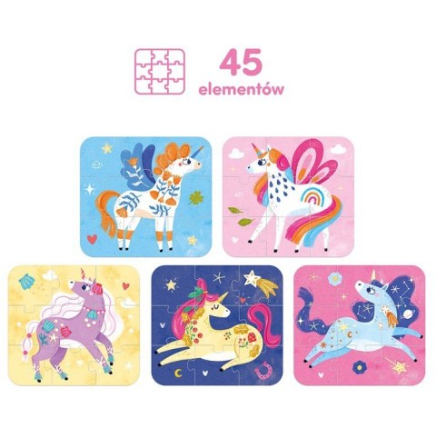 Puzzle - baśniowe jednorożce