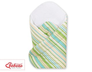 Rożek z usztywnieniem- Basic paseczki zielone