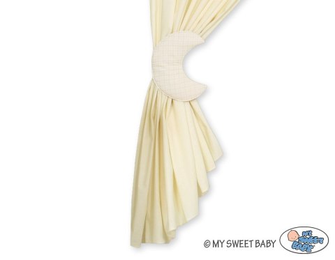 Zasłonki do pokoju dziecięcego- Dobranoc kremowe