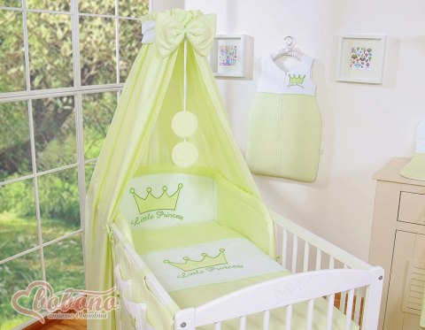 Baldachim z tkaniny- Korony zielone