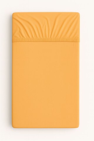 Prześcieradło jersey bawełna z gumką do łóżeczka 120x60cm - brzoskwiniowe