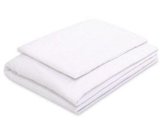 Bawełniana pościel dla dzieci 2-częściowa poszewki na poduszkę 60x40 i na kołderkę 120x90 - biała