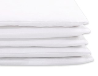 Bawełniana pościel dla dzieci 2-częściowa poszewki na poduszkę 60x40 i na kołderkę 120x90 - biała