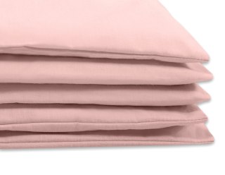 Bawełniana pościel dla dzieci 2-częściowa poszewki na poduszkę 60x40 i na kołderkę 120x90 brudny róż