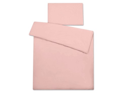 Bawełniana pościel dla dzieci 2-częściowa poszewki na poduszkę 60x40 i na kołderkę 120x90 brudny róż