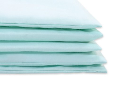 Bawełniana pościel dla dzieci 2-częściowa poszewki na poduszkę 60x40 i na kołderkę 120x90 - miętowa