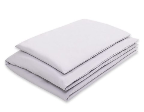 Bawełniana pościel dla dzieci 2-częściowa poszewki na poduszkę 60x40 i na kołderkę 120x90 - szara