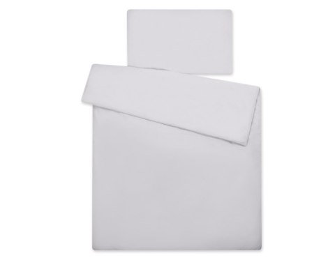 Bawełniana pościel dla dzieci 2-częściowa poszewki na poduszkę 60x40 i na kołderkę 120x90 - szara