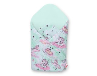 Rożek usztywniany - jednorożce miętowe/jasna mięta