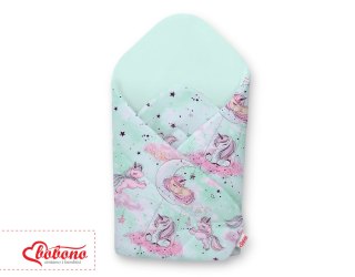 Rożek usztywniany - jednorożce miętowe/jasna mięta