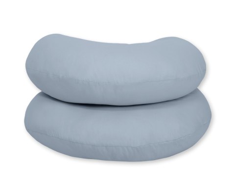 Poduszka ciążowa typu C dla kobiet w ciąży do spania karmienia+ zdejmowana poszewka brudny niebieski