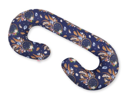 Poduszka ciążowa typu C dla kobiet w ciąży do spania karmienia + zdejmowana poszewka - łapacze snów