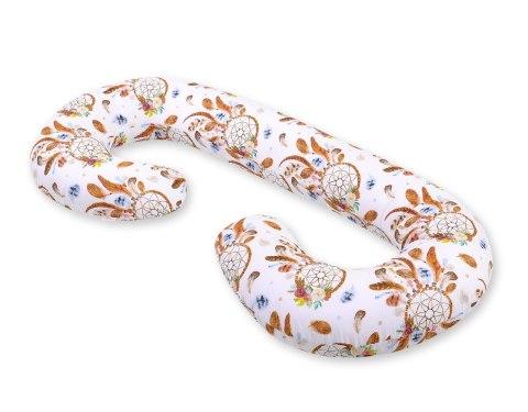 Poduszka ciążowa typu C dla kobiet w ciąży do spania karmienia + zdejmowana poszewka - łapacze snów