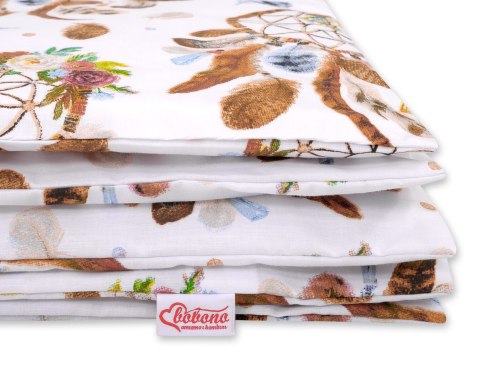 Pościel dla dzieci 2-częściowa bawełniana 120x90 cm - łapacze snów białe