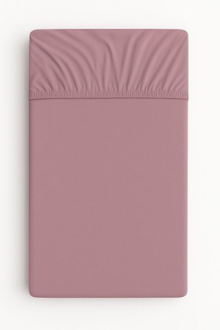 Prześcieradło bawełniane z gumką do łóżeczka 140x70 cm - róż retro