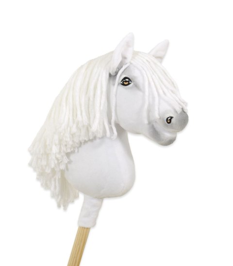 Hobby Horse Mały koń na kiju Premium - biały A4