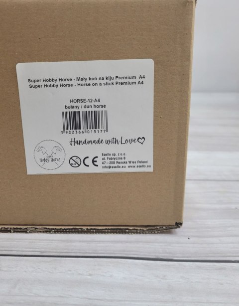 Hobby Horse Mały koń na kiju Premium - bułany A4