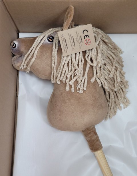 Hobby Horse Mały koń na kiju Premium - izabelowaty A4