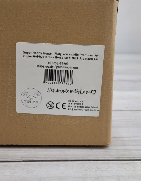 Hobby Horse Mały koń na kiju Premium - izabelowaty A4