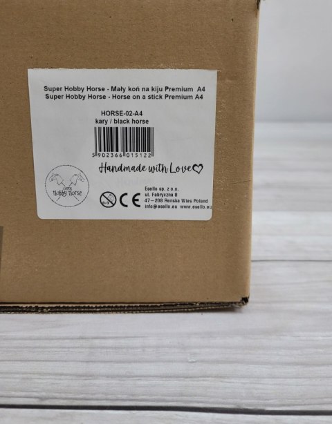 Hobby Horse Mały koń na kiju Premium - kary A4