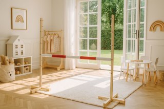 Przeszkoda skokowa do Hobby Horse 120cm, belka czerwona