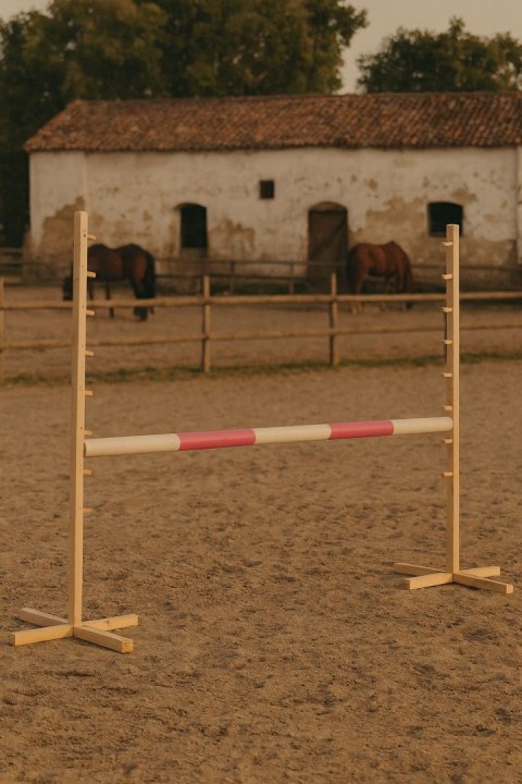 Przeszkoda skokowa do Hobby Horse 120cm, belka różowa