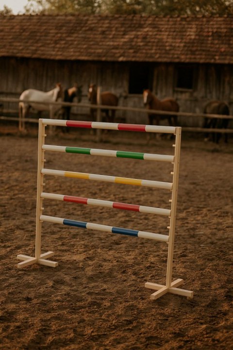 Przeszkoda skokowa do Hobby Horse 120cm, belka zielona