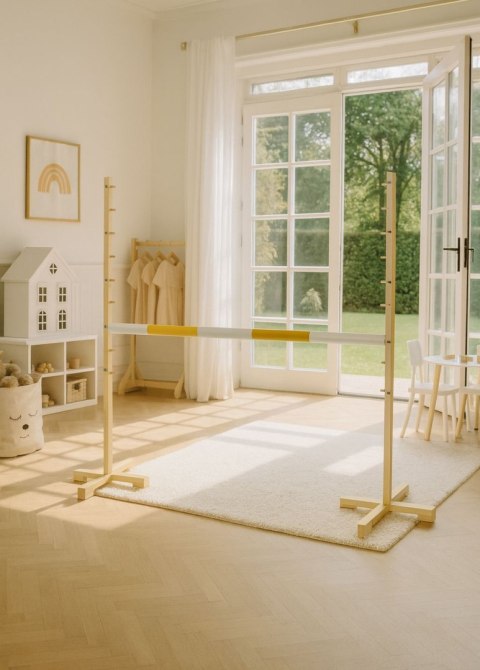 Przeszkoda skokowa do Hobby Horse 120cm, belka żółta