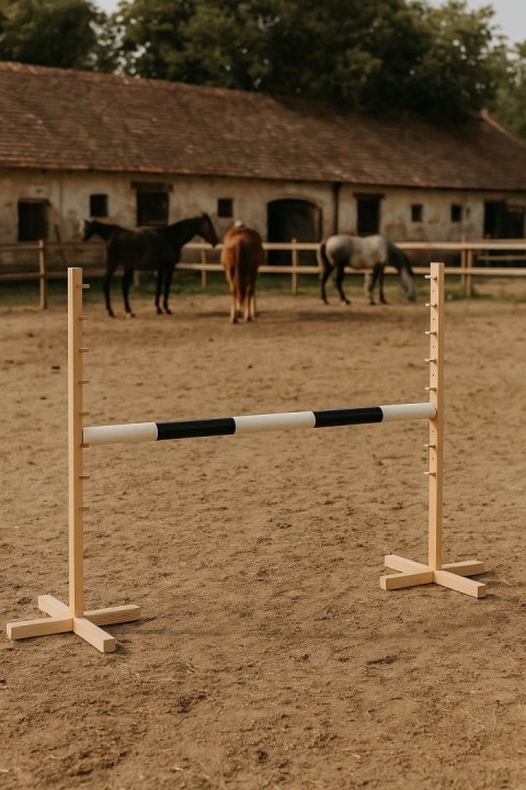 Belka do przeszkody do skakania na Hobby Horse - czarna - 120 cm