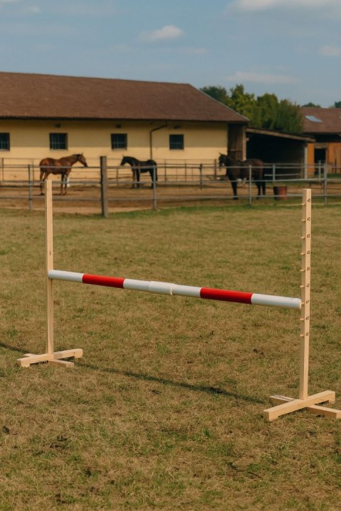 Belka do przeszkody do skakania na Hobby Horse - czerwona - 160 cm