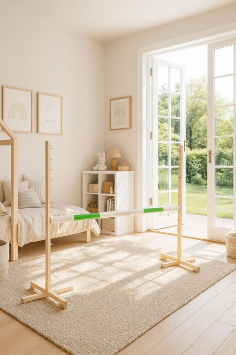 Belka do przeszkody do skakania na Hobby Horse - zielona - 160 cm