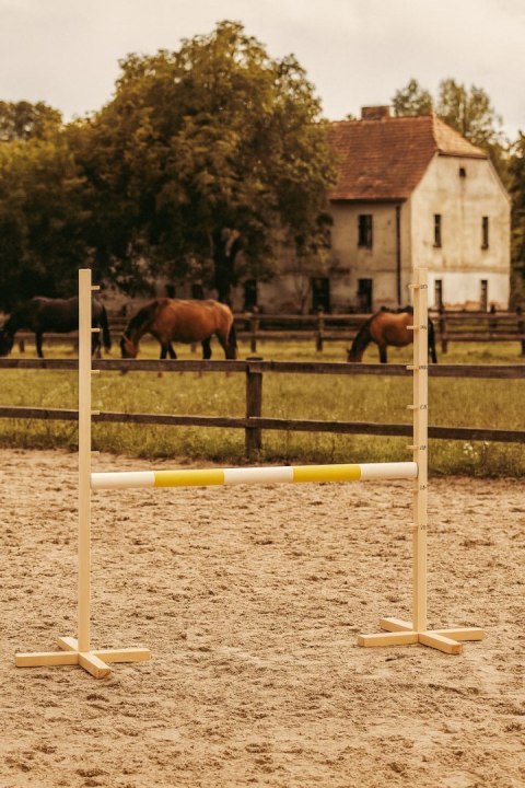 Belka do przeszkody do skakania na Hobby Horse - żółta - 120 cm