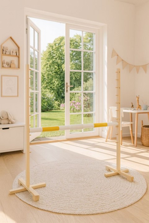 Belka do przeszkody do skakania na Hobby Horse - żółta - 160 cm