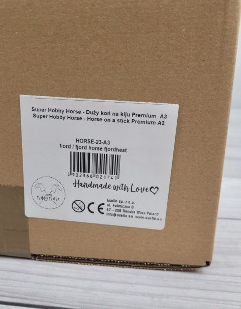 Hobby Horse Duży koń na kiju Premium - fiord koń fiordzki A3