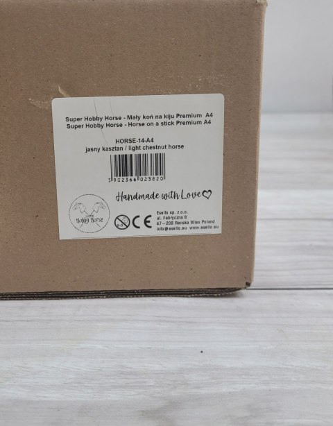 Hobby Horse Mały koń na kiju Premium - jasny kasztan A4
