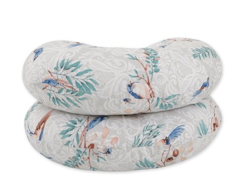 Poduszka ciążowa typu C dla kobiet w ciąży do spania karmienia + zdejmowana poszewka - Blue birds